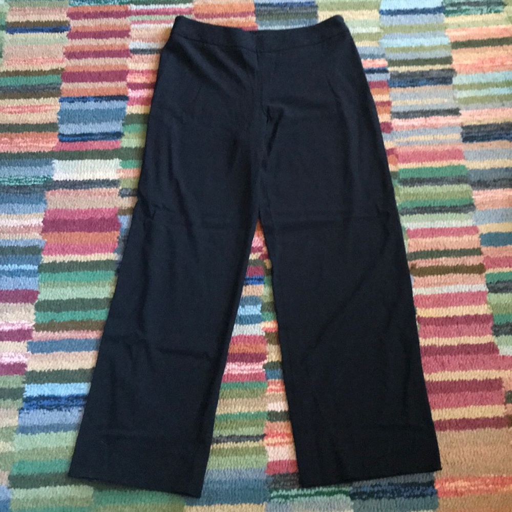 Giorgio Armani wool gabardine wide leg pants